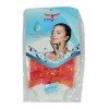 Lastikli El Geçmeli Yumuşak Eldiven Banyo Lifi Pembe-Turuncu 20x10 Cm