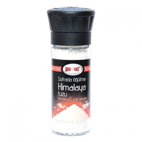 Cam Değirmenli Yemeklik Himalaya Granül Çakıl Doğal Kaya Tuzu 110 Gr