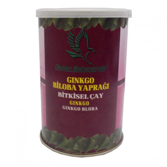 Doğal Ginkgo Biloba Yaprağı 100 Gr Teneke Kutu