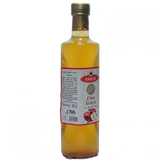 Elma Sirkesi Doğal Katkısız Cam Şişe 500 ML