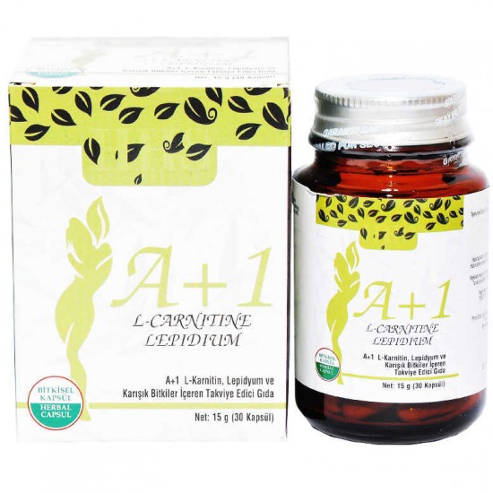 A1 L-Carnitine Lepidium Bitkisel 30 Kapsül