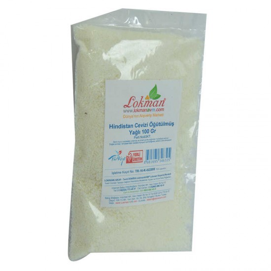 Hindistan Cevizi Öğütülmüş Yağlı 100 Gr Paket