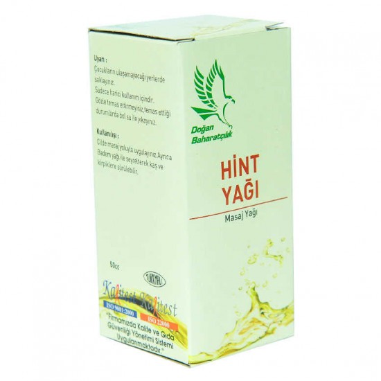 Hint Yağı 50 cc - Masaj ve Kaş Kripik Bakım Yağı