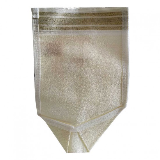 İpek Sırt ve Vücut Tellak Kese Beyaz 16X27