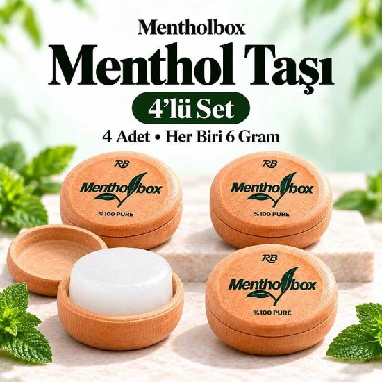 Menthol Taşı 6 Gram X 4 Adet - Spa ve Masaj Mentolü