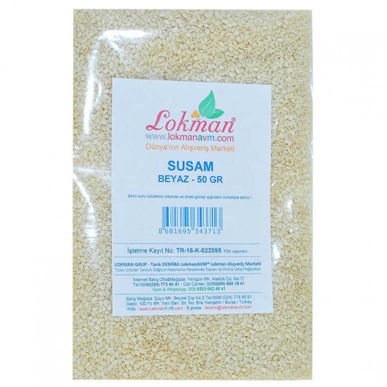 Susam Beyaz 50 Gr Paket