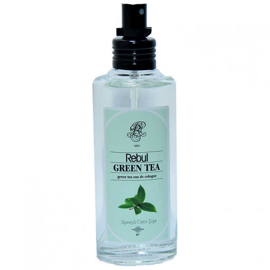 Yeşil Çay Kolonyası 80 Derece Cam Şişe Sprey Green Tea 100 ML