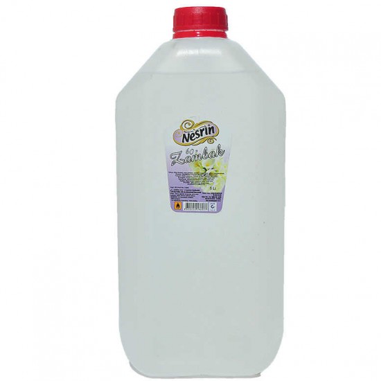 Zambak Kolonyası Beyaz 60 Derece Pet Bidon 5 Lt